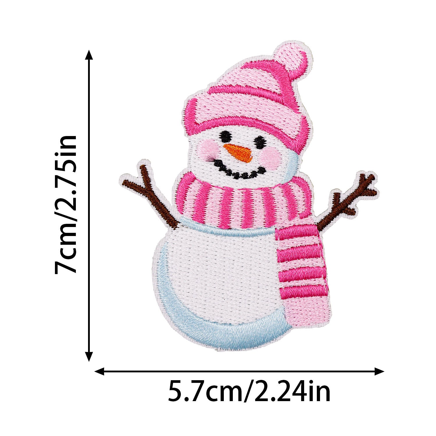 Wholesale Pink Christmas Series Embroidered Patch